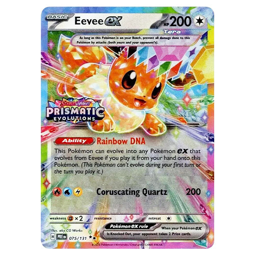 Eevee EX - Prismatic Evolutions Stamped Sealed (Foil)